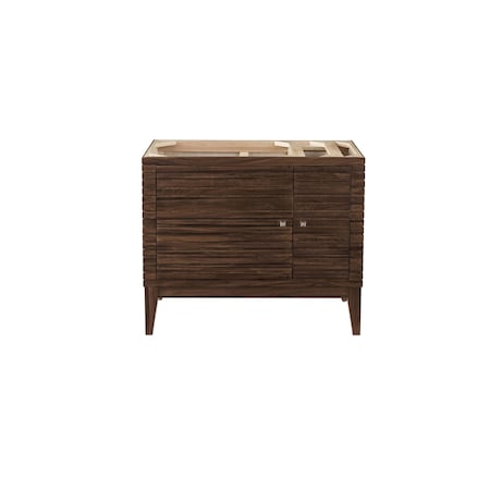 James Martin Vanities Linear 36in Single Vanity Cabinet, Mid-Century Walnut 210-V36-WLT
